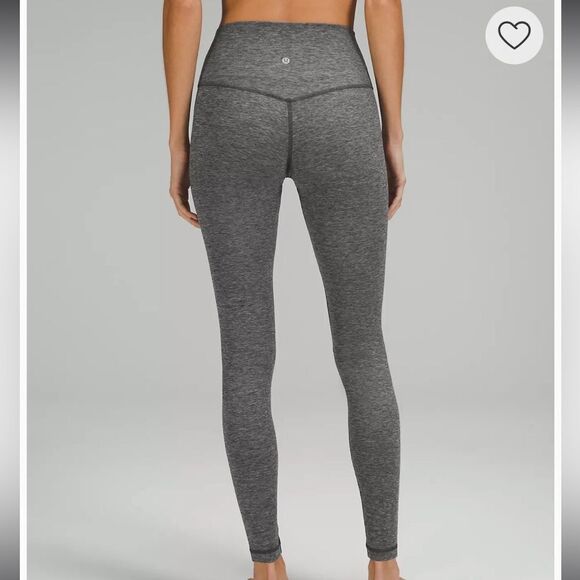 Lululemon Align Heathered Graphite Gray High Rise Legging Workout Pant - Picture 4 of 9